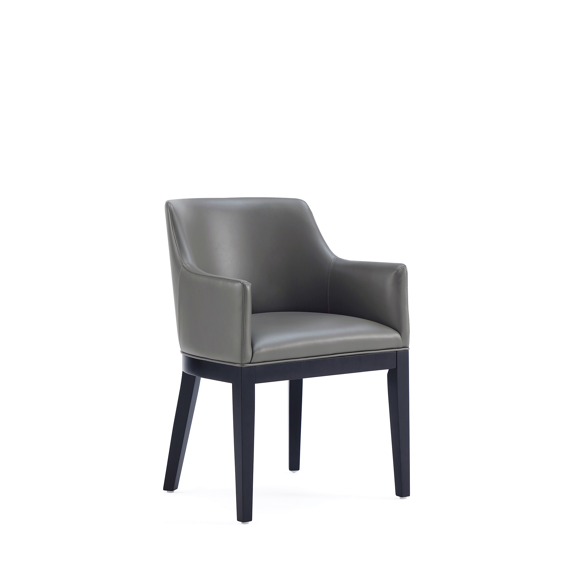 Manhattan Comfort, Gansevoort Faux Leather Armchair Pebble Grey, Primary Color Gray, Included (qty.) 1 Model# DC051AR